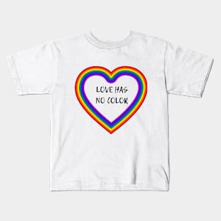 Love has no color Kids T-Shirt